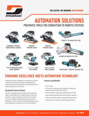 Dynabrade Europe Automation & Robotics Solutions Brochure English